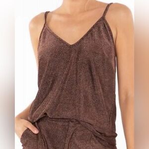 Bishop + Young Marisa Cami in Rose Metallic NWT